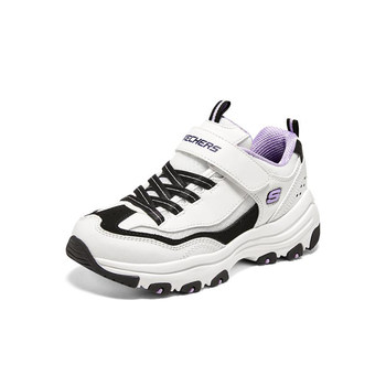 Skechers ເກີບເດັກນ້ອຍຂະຫນາດໃຫຍ່ retro ສີກົງກັນຂ້າມ sneakers Velcro panda ເກີບບາດເຈັບແລະ 8701649L