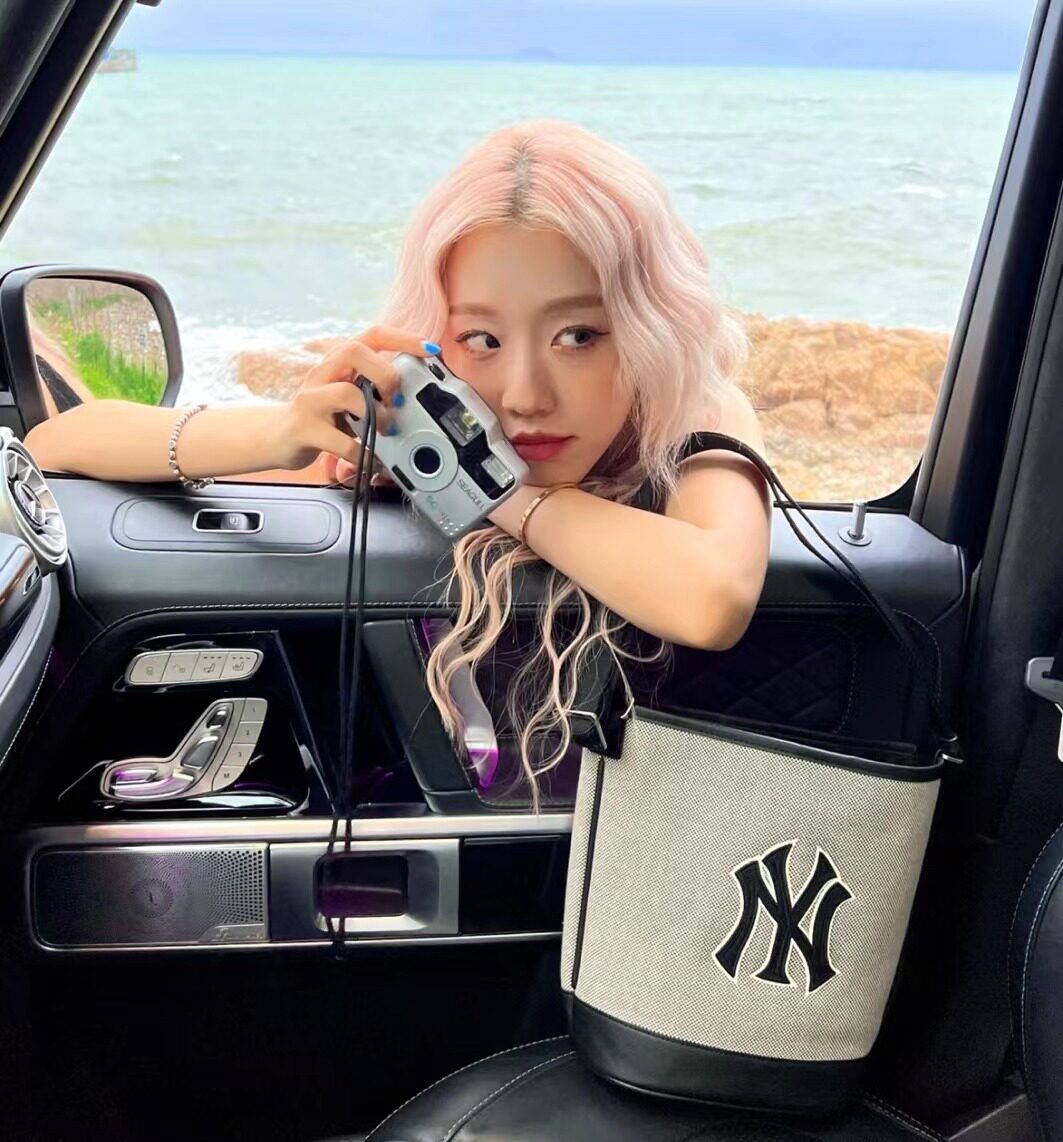 MLB shoulder bag for men and women, couple bucket bag, canvas bag, casual travel messenger bag, sports bag