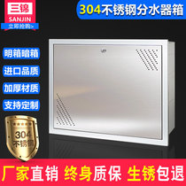 304 Stainless Steel Ground Warm water distributor Case Dark Box Diversity Sprinkler Decoration Shelter Clear Case Floor Warm Box Concealed