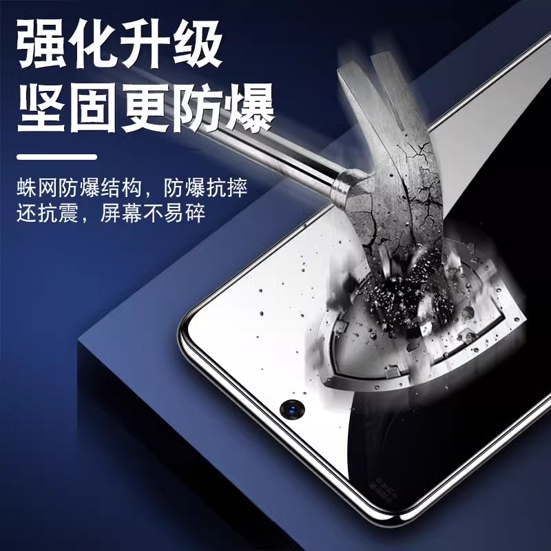 适用红米note14钢化膜note13pro+防指纹抗蓝光note12高清无白边12pro极速版redmi防摔防爆note11se保护膜5G11 - 图2