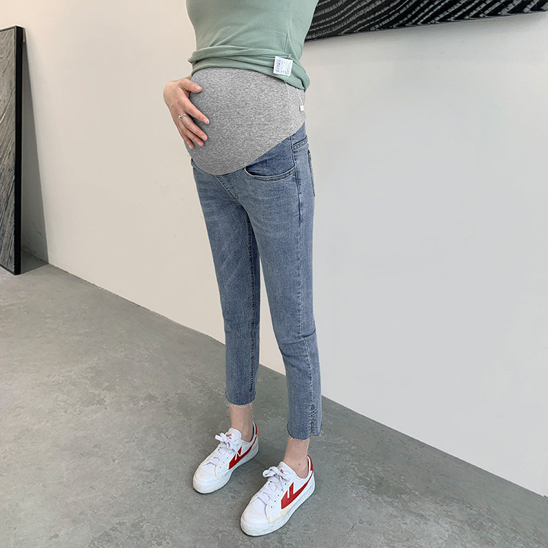 春季外穿潮妈小直筒孕妇孕妇裤子 夏娜莎孕妇直筒裤