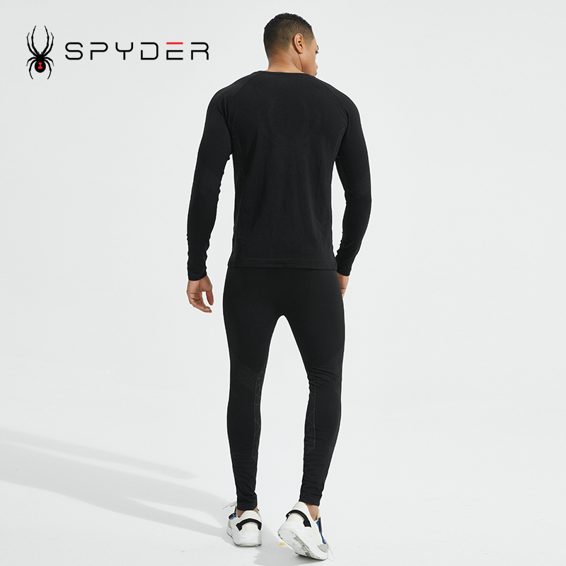 SPYDER蜘蛛雪服新品男子FREE SKI亲肤透气运动打底上衣22CF403M - 图1