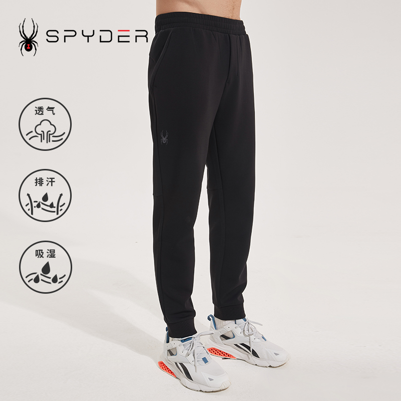 SPYDER新品男子TRAINING运动透气户外休闲裤直筒长裤子23CF505M - 图0