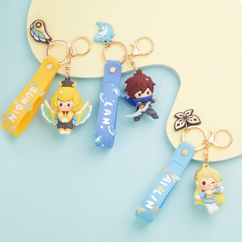 王者荣耀挂件王者荣耀官方正版 小英雄系列滴胶挂件 游戏二次元周边摆件