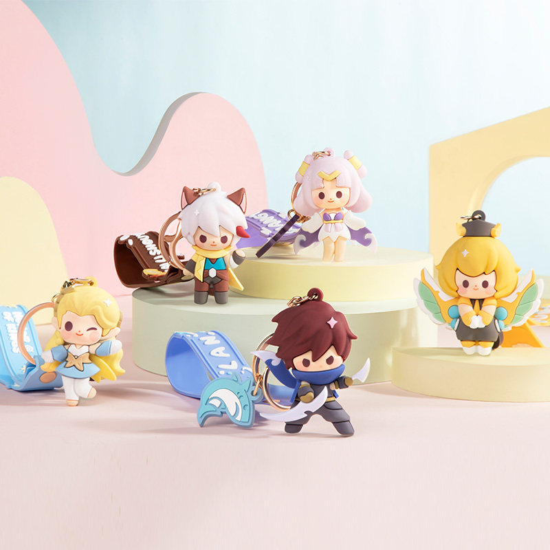 王者荣耀挂件王者荣耀官方正版 小英雄系列滴胶挂件 游戏二次元周边摆件