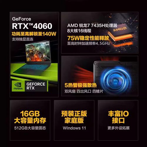 MECHREVO/机械革命 蛟龙16Pro R7-8845H/4060 - 图0