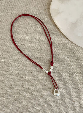 平安喜乐钱串子盘缠编织红绳手链