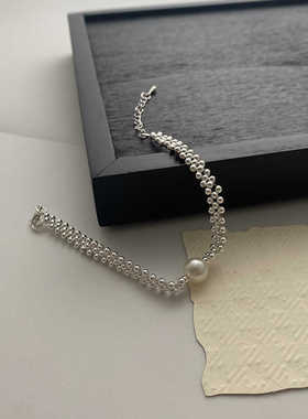 个性独特小圆珠编织手环手饰时尚