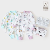 Детский осенний хлопковый спальный мешок, универсальная пижама для раннего возраста на четыре сезона