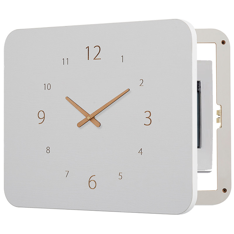 木工小舅 北欧风时钟电表箱遮挡箱装饰 强电箱钟表挂画电闸盒遮丑 - 图3