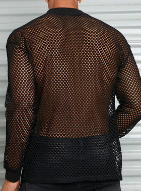 男镂空长袖T恤5434460