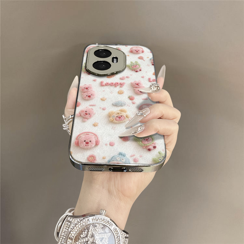 露比海狸适用于荣耀400手机壳300新款200卡通100pro网红90gt可爱80女高级70支架60全包POWER防摔小羊皮保护套 - 图2