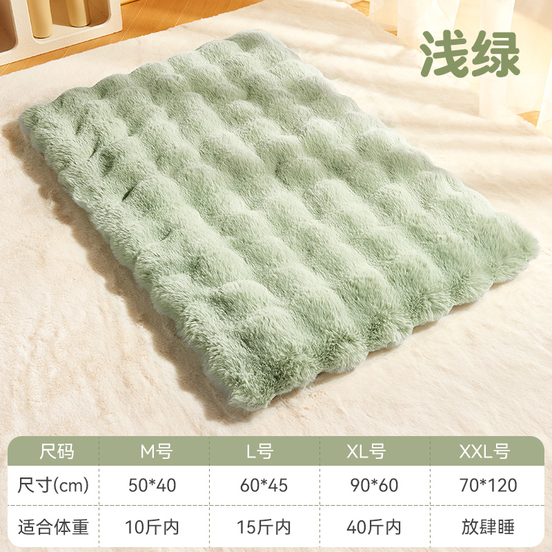 狗狗垫子四季通用睡垫猫垫睡觉用宠物毛毯子秋冬加厚保暖猫咪棉垫 - 图0
