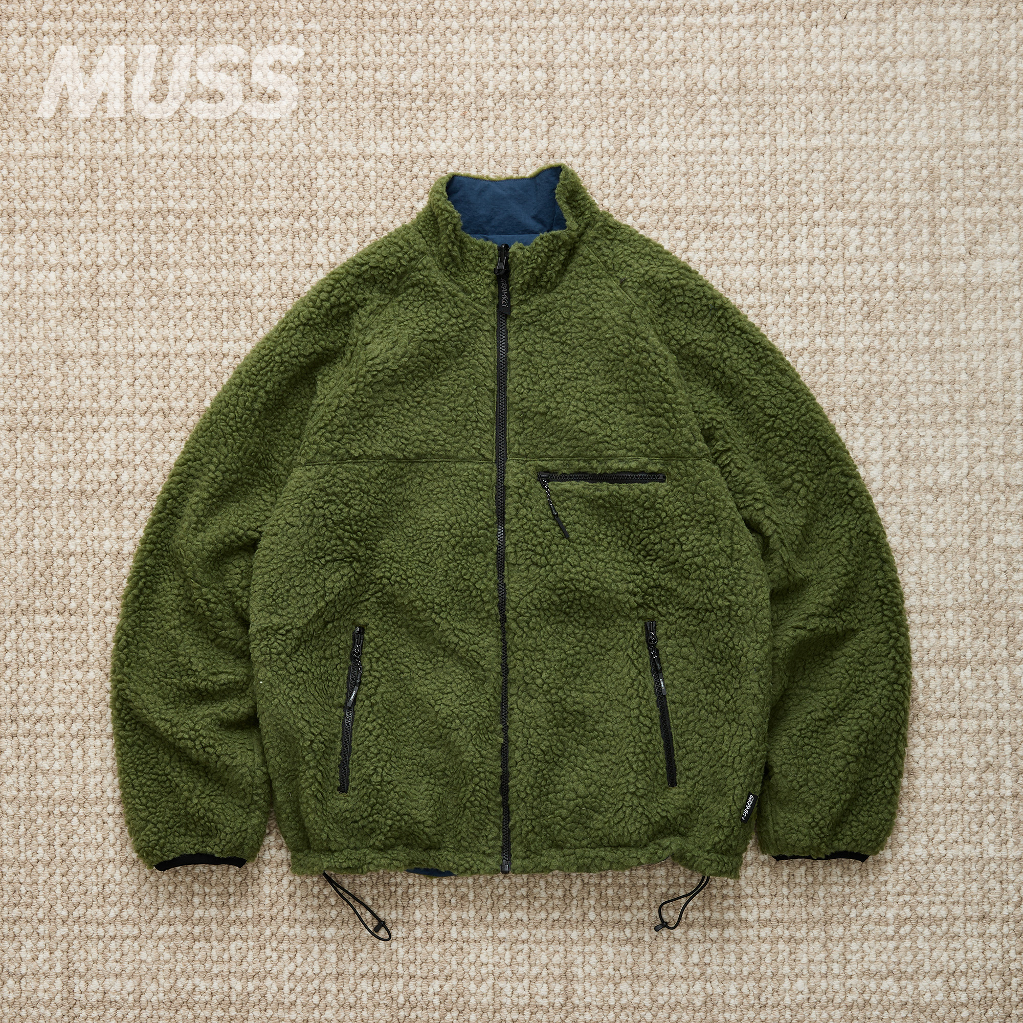 现货 GRAMICCI REVERSIBLE SHERPA 双面穿摇粒绒立领夹克外套25AW - 图2