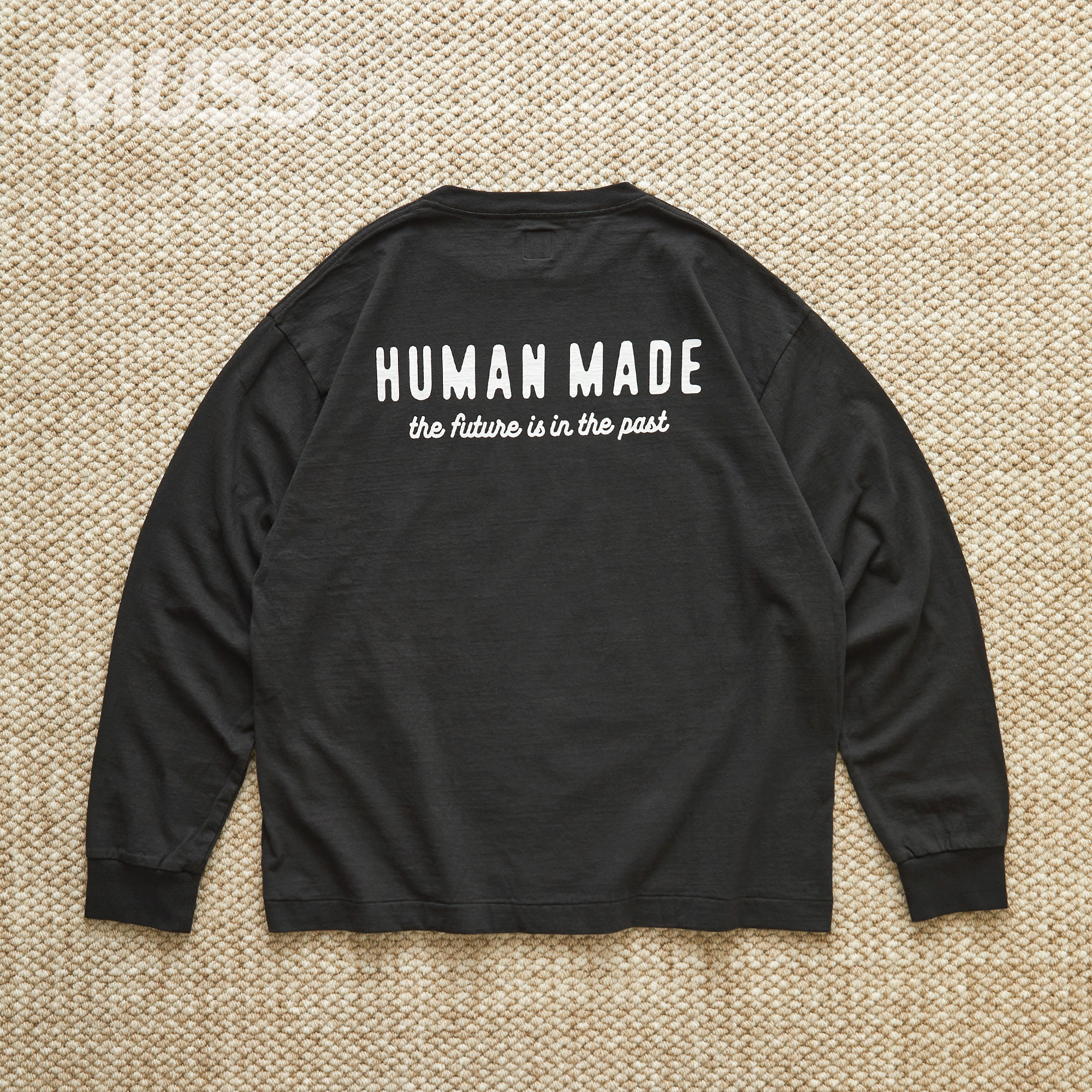 现货 HUMAN MADE GRAPHIC L/S TEE日产徽标字母竹节棉长袖T恤24SS - 图2