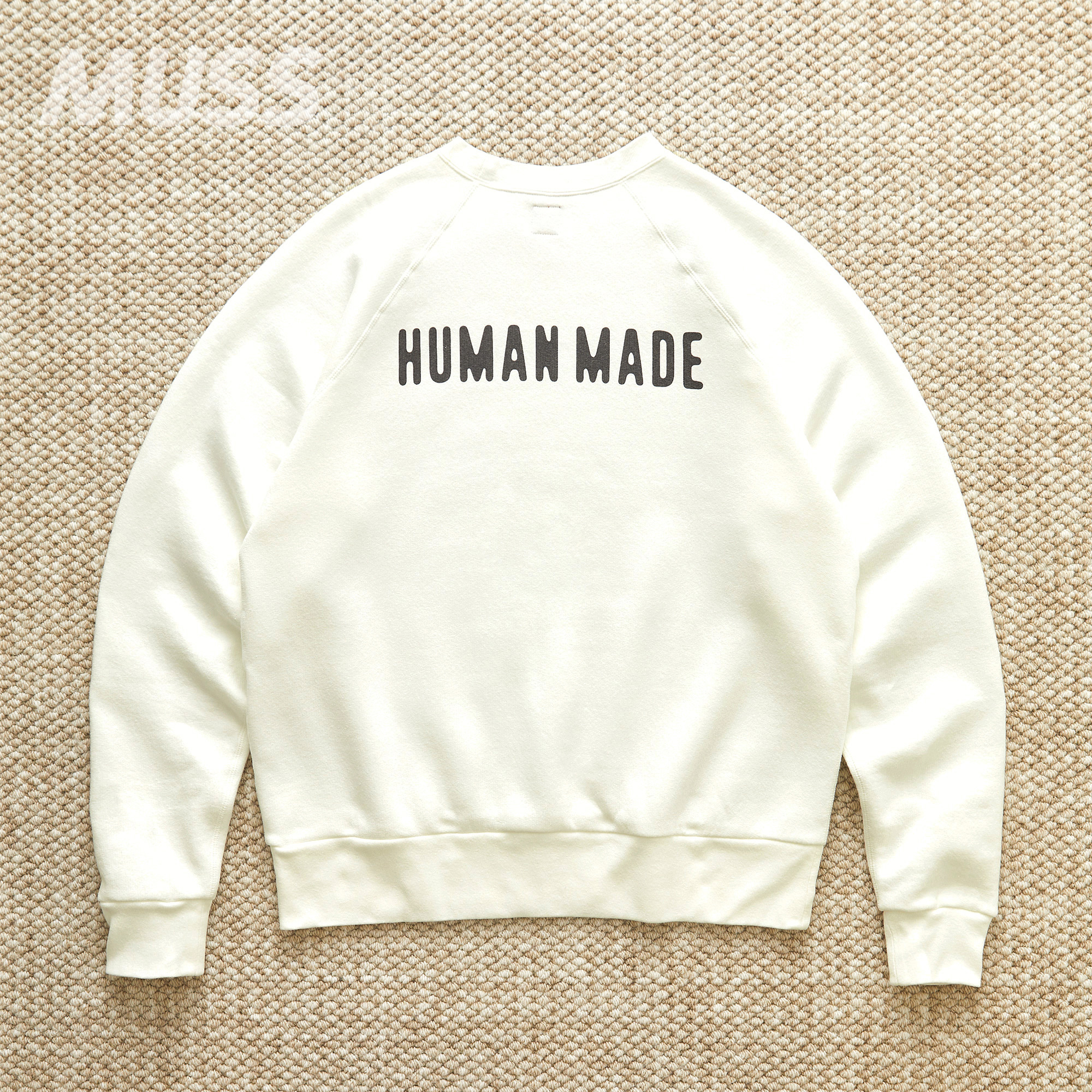 现货 HUMAN MADE SWEATSHIRT日本制爱心字母印花休闲圆领卫衣24SS - 图3