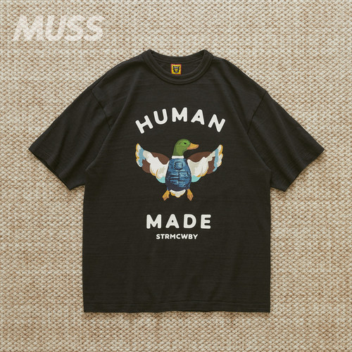 现货 HUMAN MADE GRAPHIC TEE 日产牛仔鸭子竹节棉短袖T恤24AW - 图1