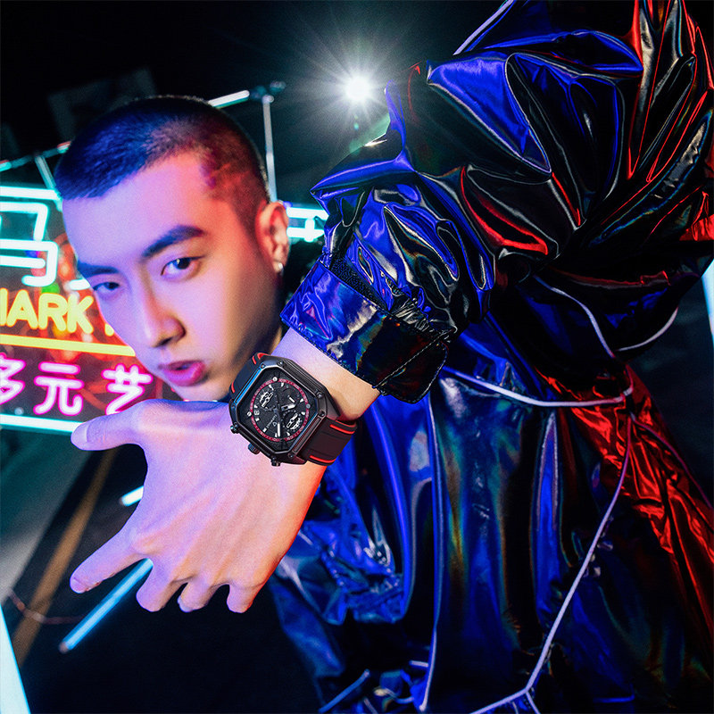 马克华菲2022新款国潮方形男士机芯 马克华菲手表国产腕表