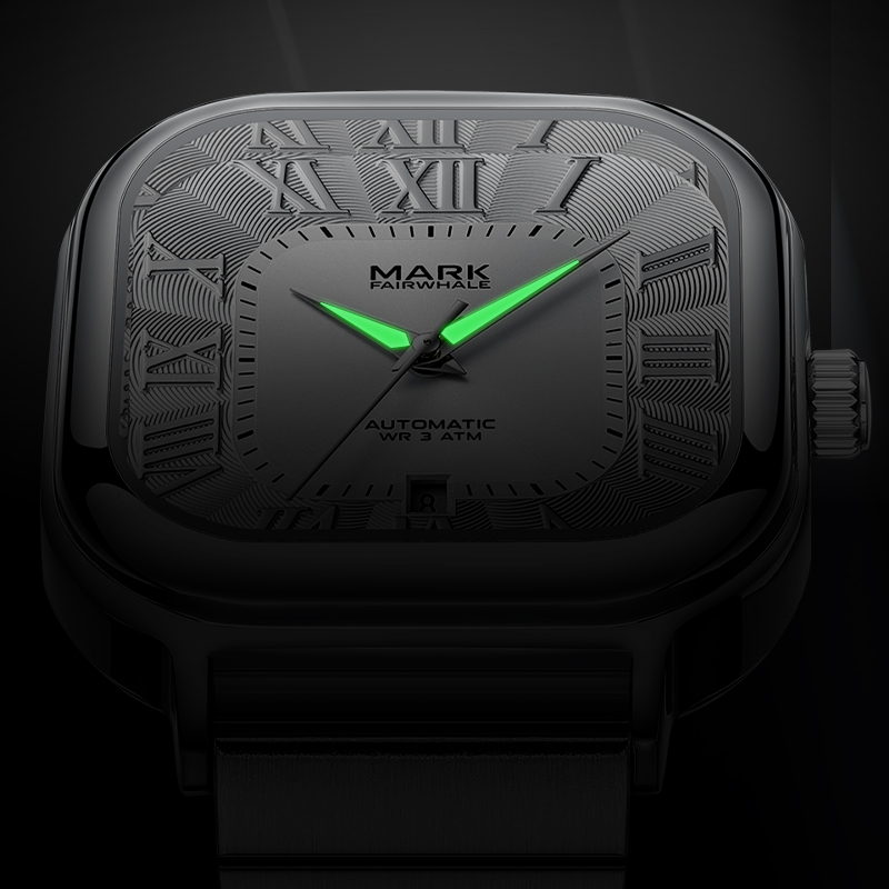 马克华菲手表男士方形全自动机械表品牌防水陀飞轮镂空潮男款十大