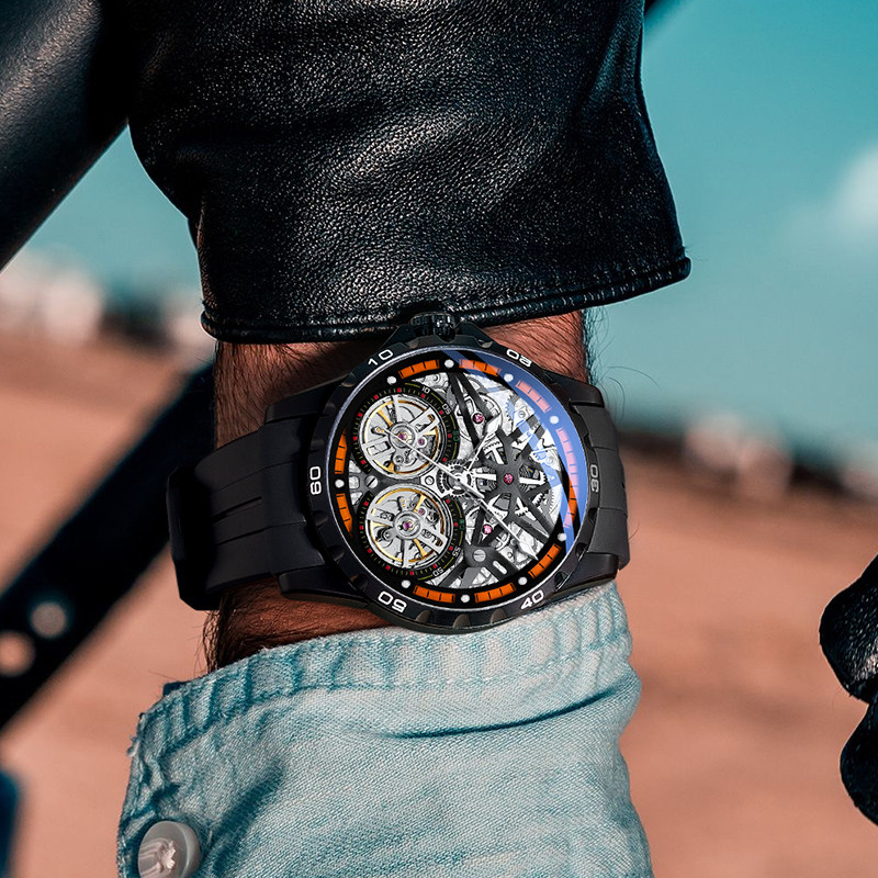 马克华菲正品牌罗杰新款潮流机械表 马克华菲手表国产腕表