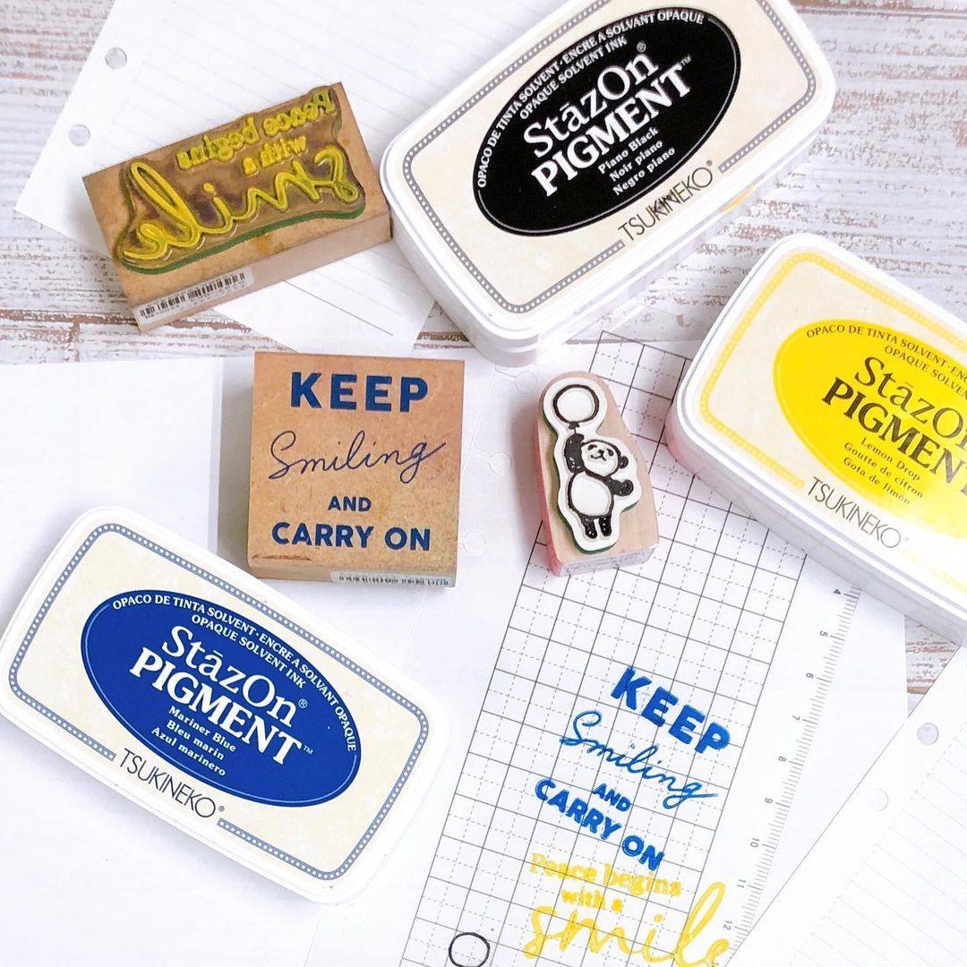 日本Tsukineko/月猫猪猪印台速干型彩色印泥手帐油性橡皮章印色细节展示印台特殊材质塑料相片皮革玻璃用,淘宝优惠券,粉丝福利购,淘宝优惠卷