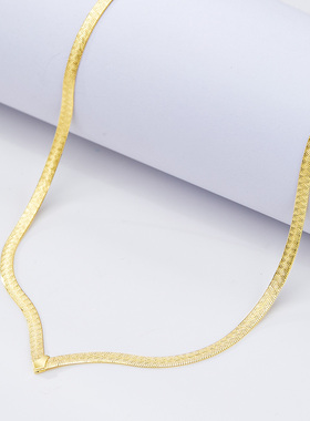 adhora 轻奢V型蛇骨链女小众设计银项链2024新款颈链送女友礼物