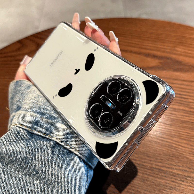 适用华为matex5手机壳可爱熊猫卡通x6典藏版折叠屏镜头全包防摔保护套简约透明创意高档x7情侣萌宠超薄新款,淘宝优惠券,粉丝福利购,淘宝优惠卷