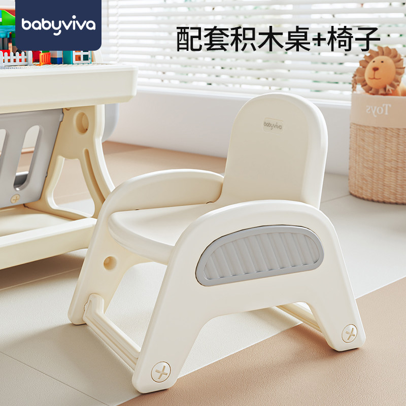 babyviva宝宝加厚幼儿园塑料儿童凳 babyviva儿童椅
