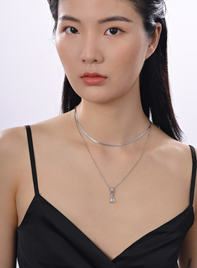 追光者同款联名项链积会925银