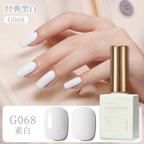 （露思同款）指甲油胶新款春夏流行色极白纯色显白美甲店专用凝胶 - 图0