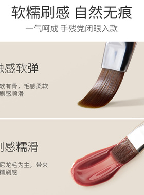 奶白色美甲笔刷套装全套彩绘拉线笔渐变晕染画花圆头专用光疗工具