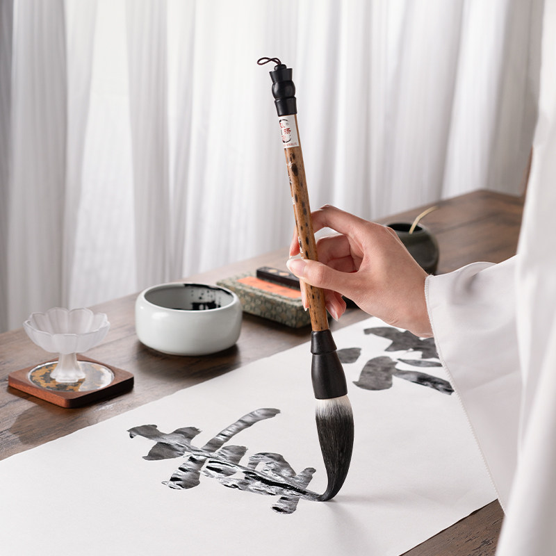 善琏湖笔 天涯 毛笔套装高档专业书法斗笔正品大毛笔大号特大对联春联国画专用文房四宝大字对联专用兼毫提斗,淘宝优惠券,粉丝福利购,淘宝优惠卷