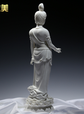 东方观音像禅意风软装雕塑艺术品