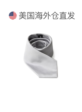 自营Giorgio Armani Silk Men's Tie - silver 美国奥莱直发