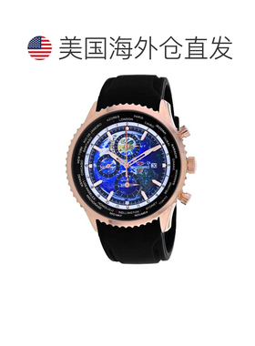 自营Seapro Men's Meridian World Timer GMT Blue Round 47mm -