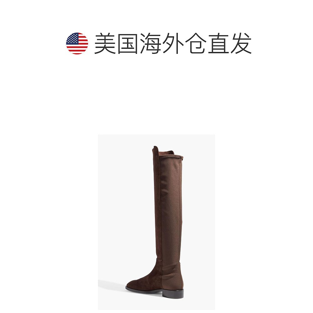 【美国直邮】Stuart Weitzman斯图尔特韦茨曼及膝靴棕色平底休闲 - 图1