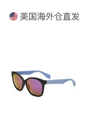 自营 adidas阿迪达斯女式57毫米哑光黑色太阳镜-哑光黑色 美国奥