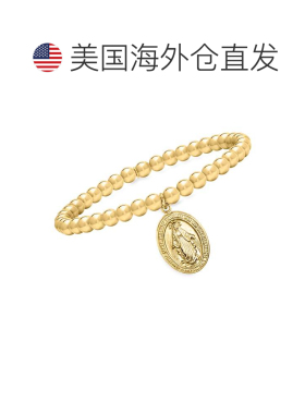 自营Ross-Simons Italian 18kt Gold Over Sterling Miraculous M