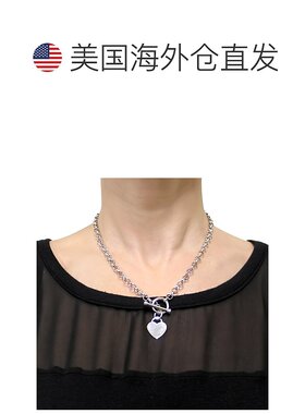 自营925 纯银 Mimi & Max 心形吊饰项链 - 白色 【美国奥莱】直发