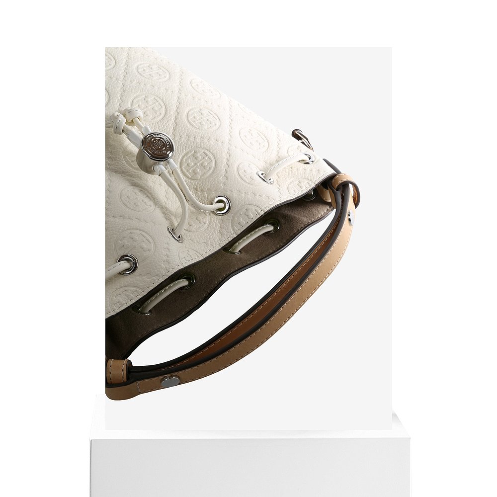 美国直邮TORY BURCH-女式T字母圆石迷你水桶包汤丽柏琦 - 图3