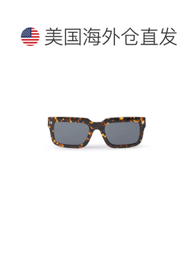 自营off-white米白色夹式方形太阳镜-哈瓦那深灰色 美国奥莱直发
