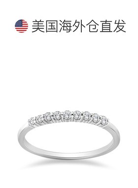 自营 pompeii31/4 克拉实验室制造钻石婚礼可叠戴戒指 14K 白金 -