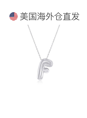 自营simonaSterling Silver, Bubble 'R' Initial Necklace - sil