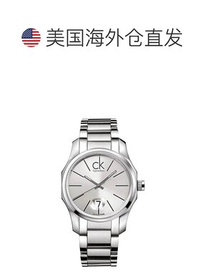 自营Calvin Klein Men's Biz Silver Dial Watch - silver 美国奥