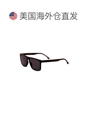 自营Carrera男式57毫米黑色太阳镜-黑红色 美国奥莱直发