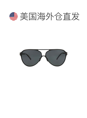 自营saint laurent飞行员镜框金属太阳眼镜-黑色 美国奥莱直发