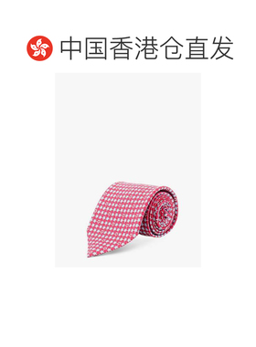 香港直邮Ferragamo 红色真丝领带