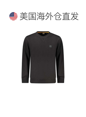 自营Hugo Boss Cotton Men Men's Sweater - black 美国奥莱直发
