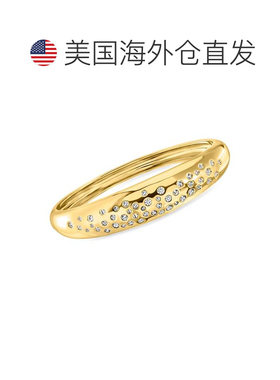 自营Ross-Simons 14kt Yellow Gold-Plated Bangle Bracelet With