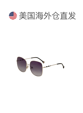 自营Carolina Herrera Women's 59 mm Gold Sunglasses - gold 美